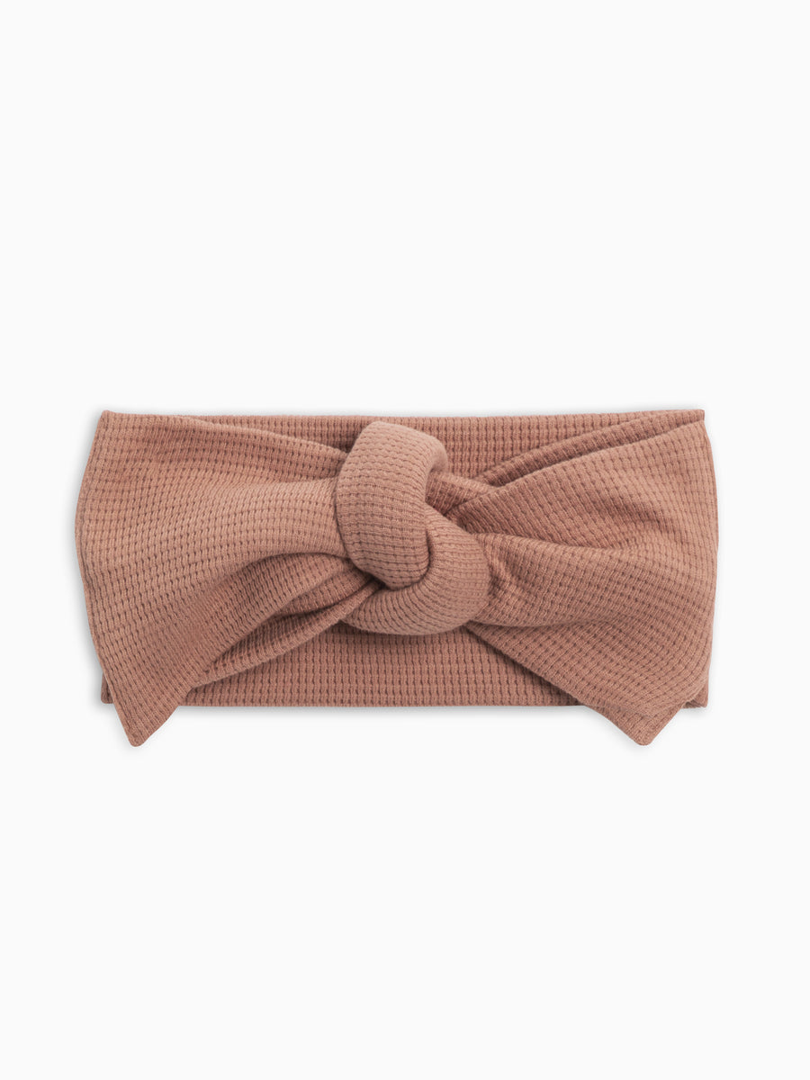 Waffle Bow Wrap Baby : Accessories : Bows : Headbands Colored Organics Organic Cotton Baby and Kids Waffle Bow Wrap