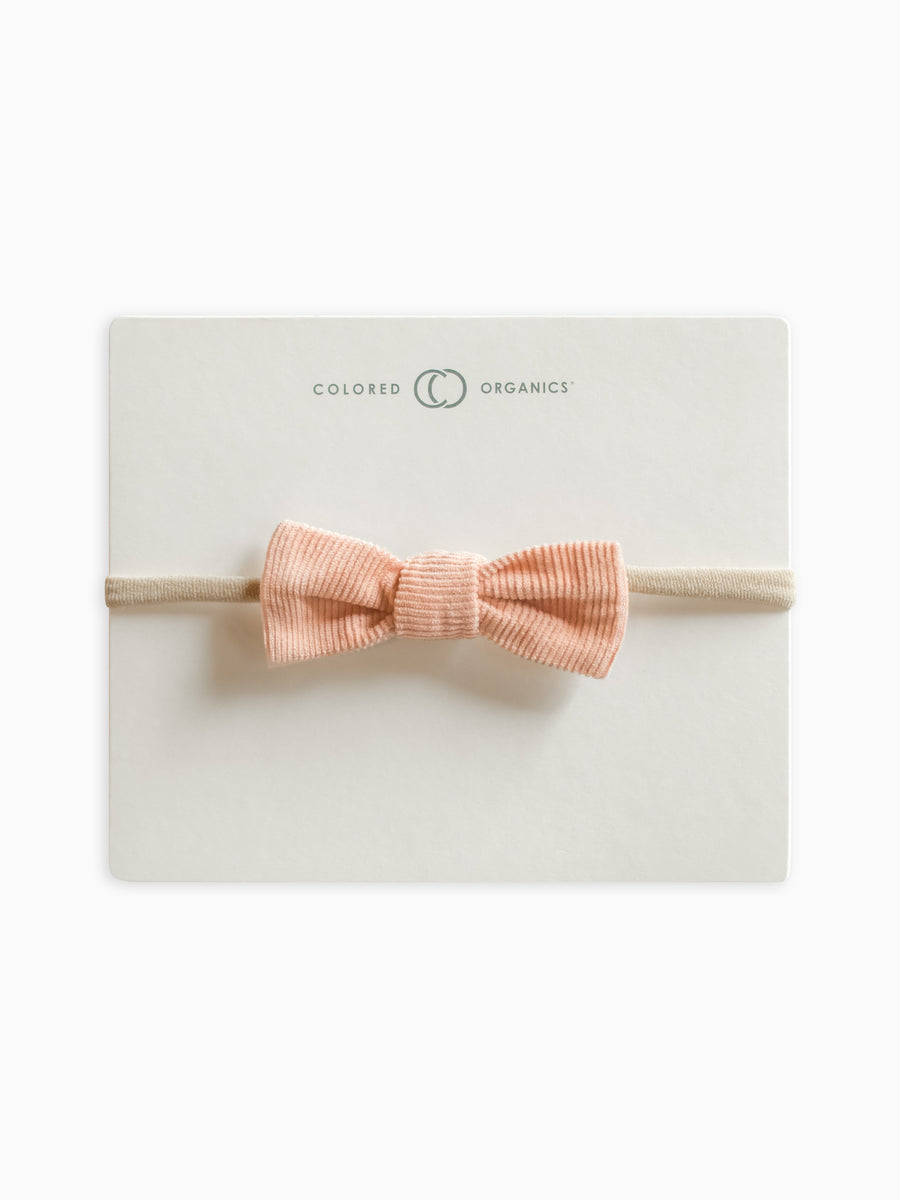 Corduroy Dainty Bow Baby : Accessories : Bows : Headbands Colored Organics Organic Cotton Baby and Kids Corduroy Dainty Bow