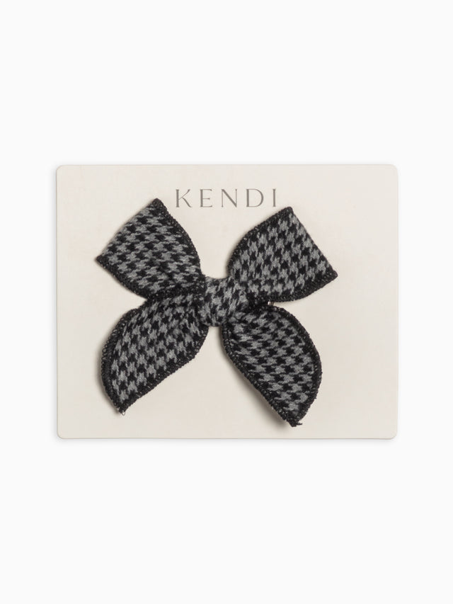 Flannel Bow Hair Clip Baby-Kids : Accessories : Clips Kendi Organic Cotton Baby and Kids Flannel Bow Hair Clip