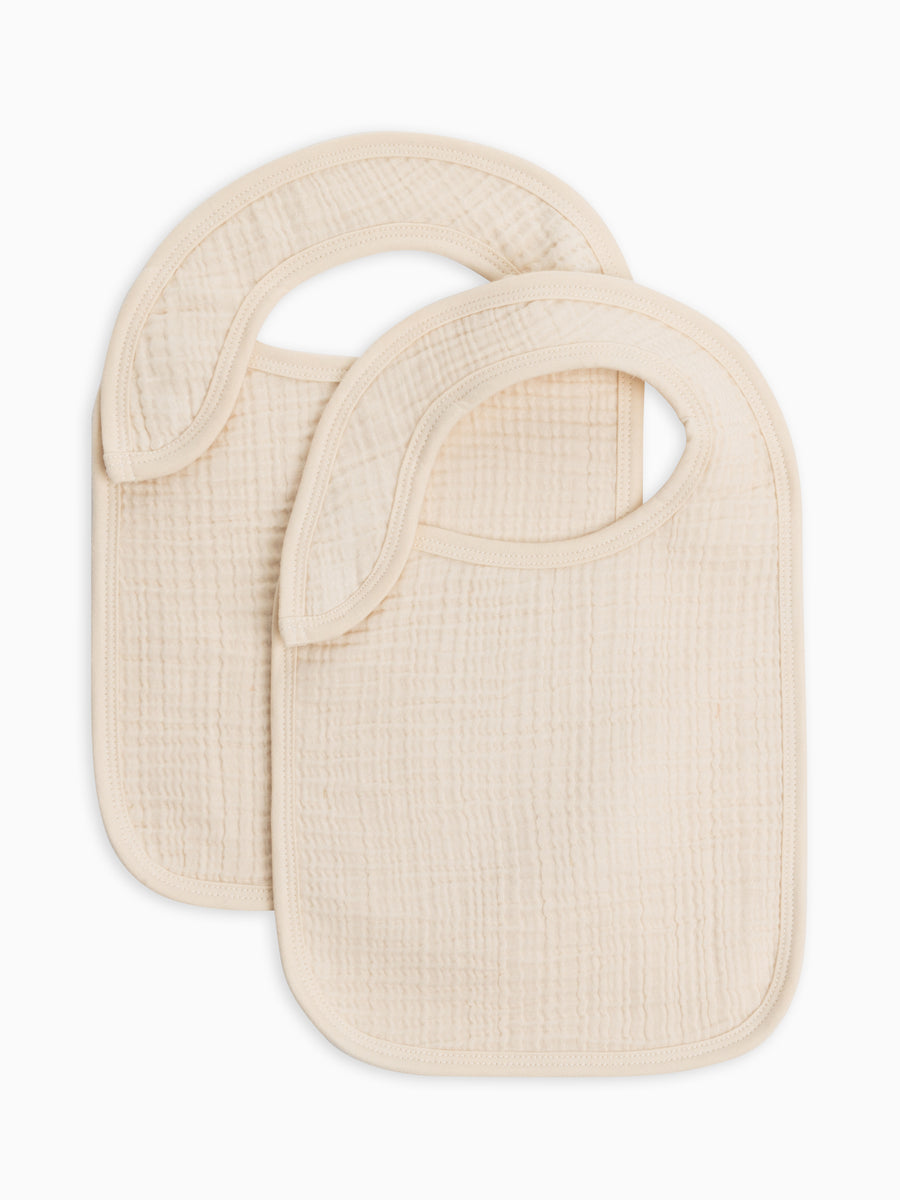 2-Pack Muslin Bibs Baby : Gear : Feeding : Bib Colored Organics Organic Baby 2-Pack Muslin Bibs