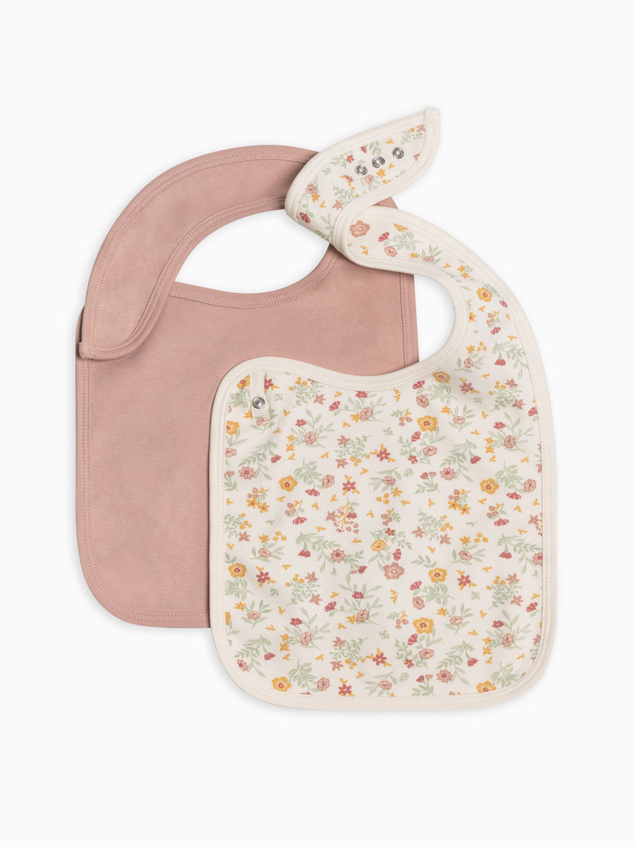 2-Pack Bibs Baby : Gear : Bibs : Feeding Colored Organics Organic Cotton Baby 2-Pack Bibs