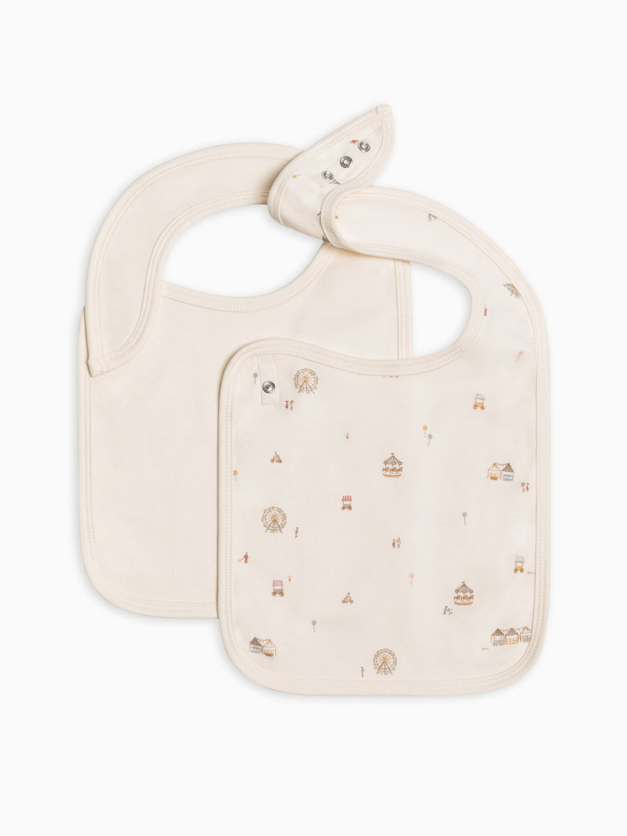 Picnic in the Park Collection 2-Pack Bibs Baby : Gear : Bibs : Feeding Colored Organics Organic Cotton Baby Picnic in the Park Collection 2-Pack Bibs