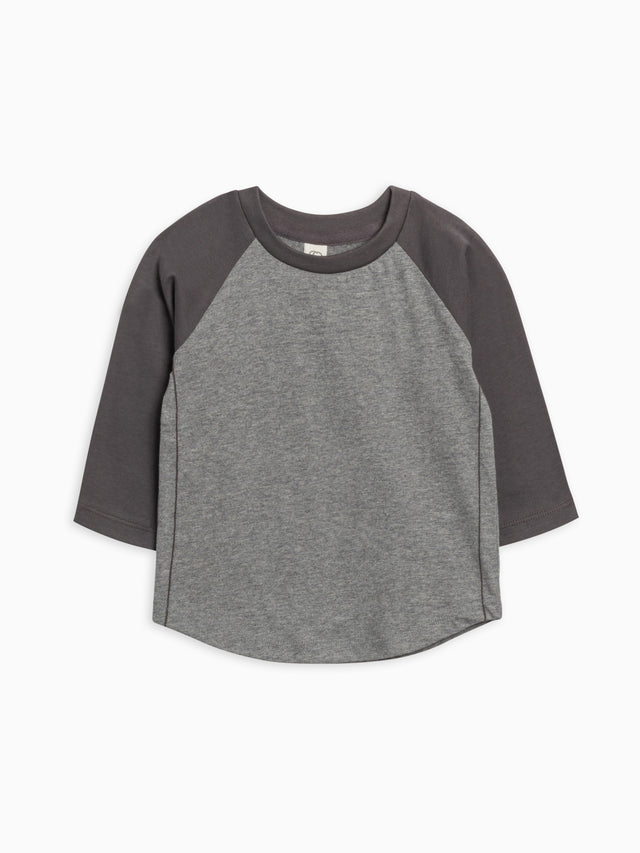 Louie Baseball Tee Baby-Kids : Tops : Tees : Long Sleeves Colored Organics Organic Cotton Baby and Kids Louie Baseball Tee