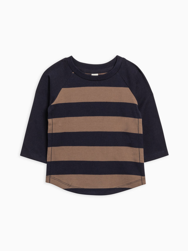 Louie Baseball Tee Baby-Kids : Tops : Tees : Long Sleeves Colored Organics Organic Cotton Baby and Kids Louie Baseball Tee