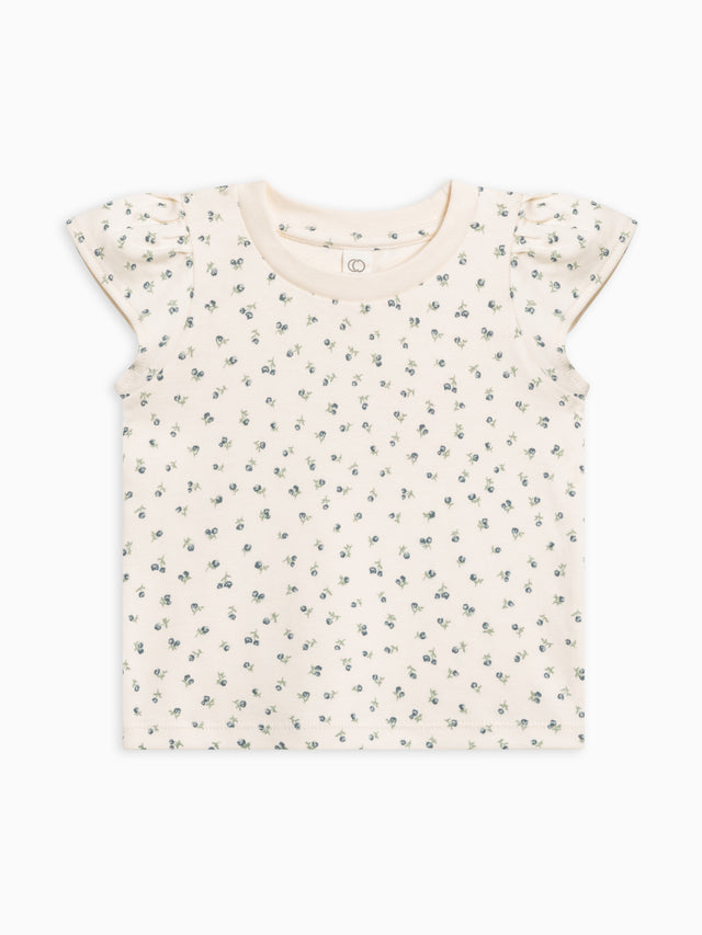 Pearl Petal Sleeve Tee Baby-Kids : Tops : Tees : Short Sleeves Colored Organics Organic Cotton Baby & Kids Pearl Petal Sleeve Tee