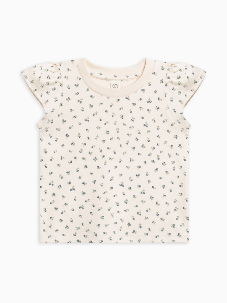 Pearl Petal Sleeve Tee Baby-Kids : Tops : Tees : Short Sleeves Colored Organics Organic Cotton Baby & Kids Pearl Petal Sleeve Tee