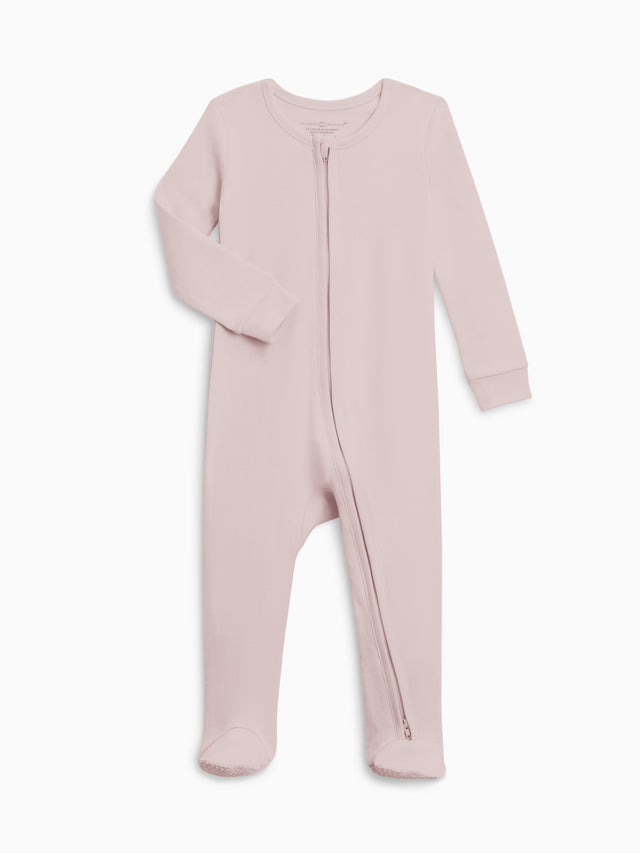 Peyton Zipper Sleeper Baby : One Pieces : Sleepers : Long Sleeves Colored Organics Organic Baby Peyton Zipper Footed Sleeper