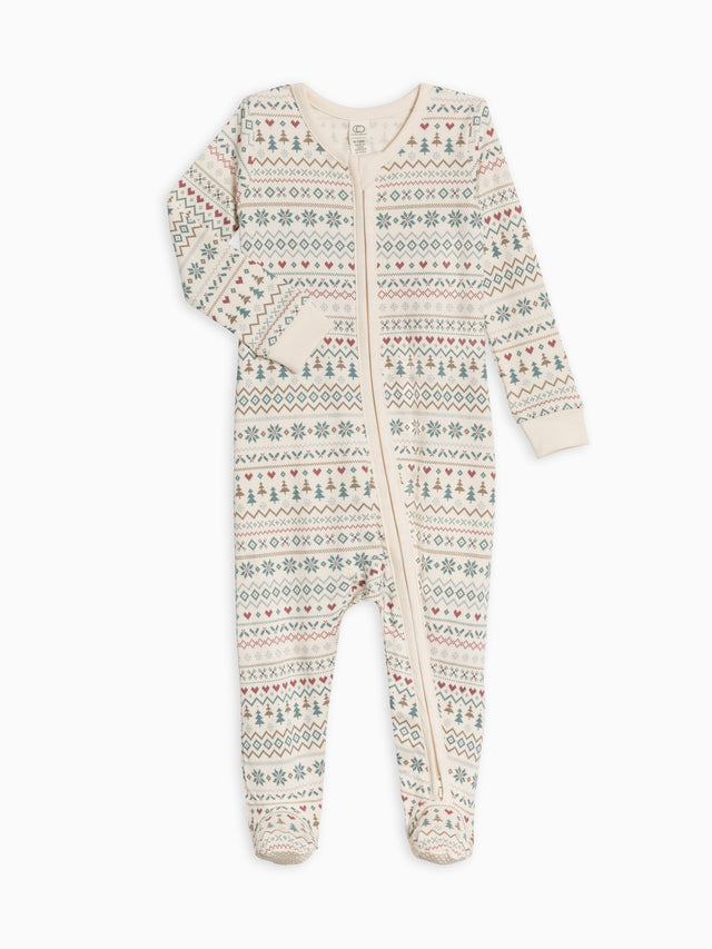 Peyton Zipper Sleeper Baby : One Pieces : Sleepers : Long Sleeves Colored Organics Organic Cotton Baby Peyton Zipper Sleeper