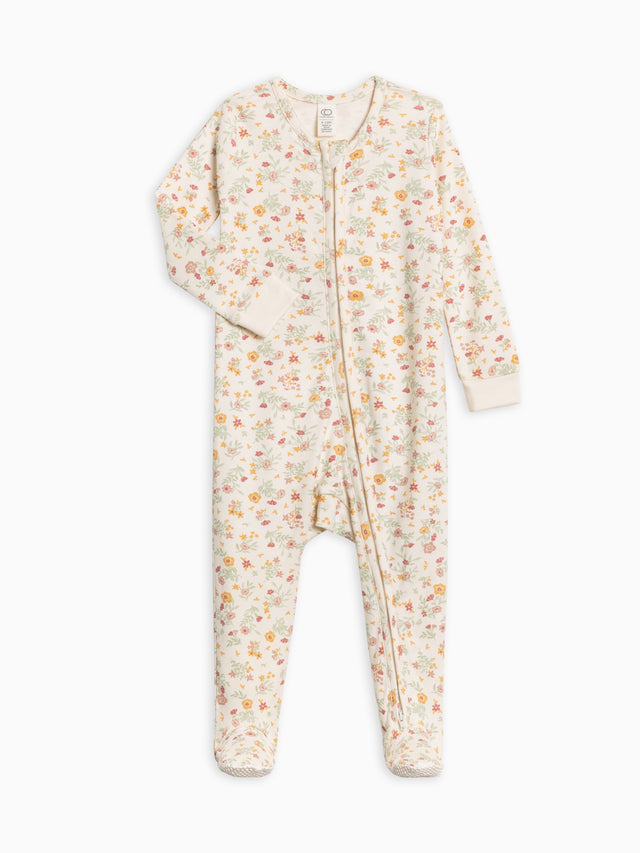 Peyton Zipper Sleeper Baby : One Pieces : Sleepers : Long Sleeves Colored Organics Organic Cotton Baby Peyton Zipper Sleeper