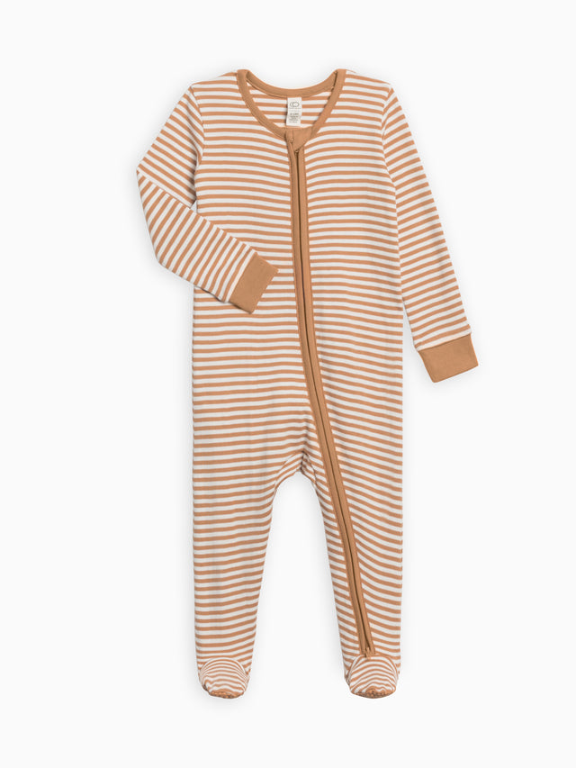 Peyton Zipper Sleeper Baby : One Pieces : Sleepers : Long Sleeves Colored Organics Organic Cotton Peyton Zipper Sleeper for Newborn and Baby - Girl & Boy 