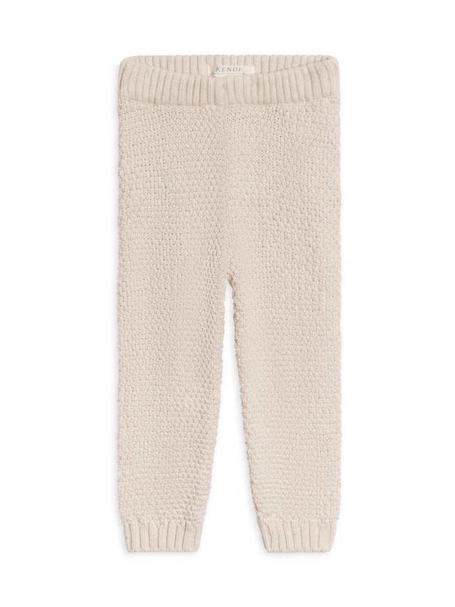 Mick Seed Stitch Sweater Knit Pants Baby : Bottoms : Pants Kendi Organic Cotton Baby Mick Seed Stitch Sweater Knit Pants