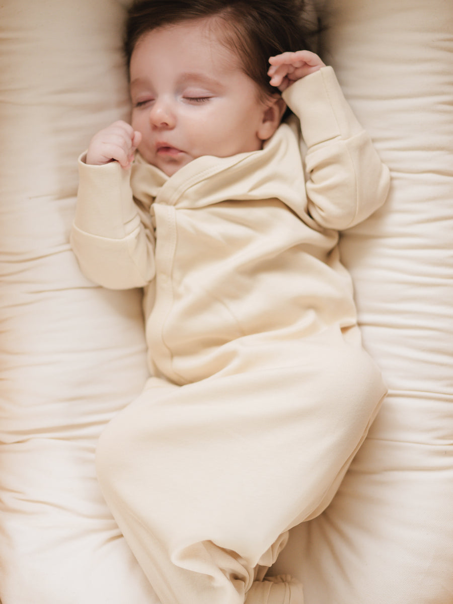 Indy Kimono Gown Baby : One Pieces : Gowns : Long Sleeves Colored Organics Organic Baby Indy Kimono Gown