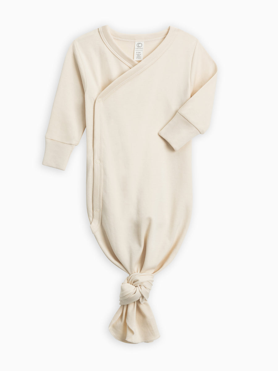 Indy Kimono Gown Baby : One Pieces : Gowns : Long Sleeves Colored Organics Organic Baby Indy Kimono Gown