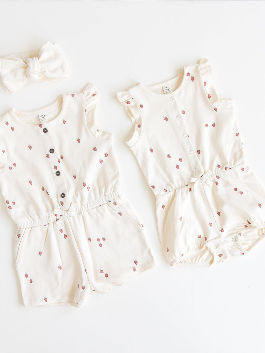 Shaye Romper Kids : One Pieces : Rompers : Tanks Colored Organics Organic Cotton Kids Shaye Romper