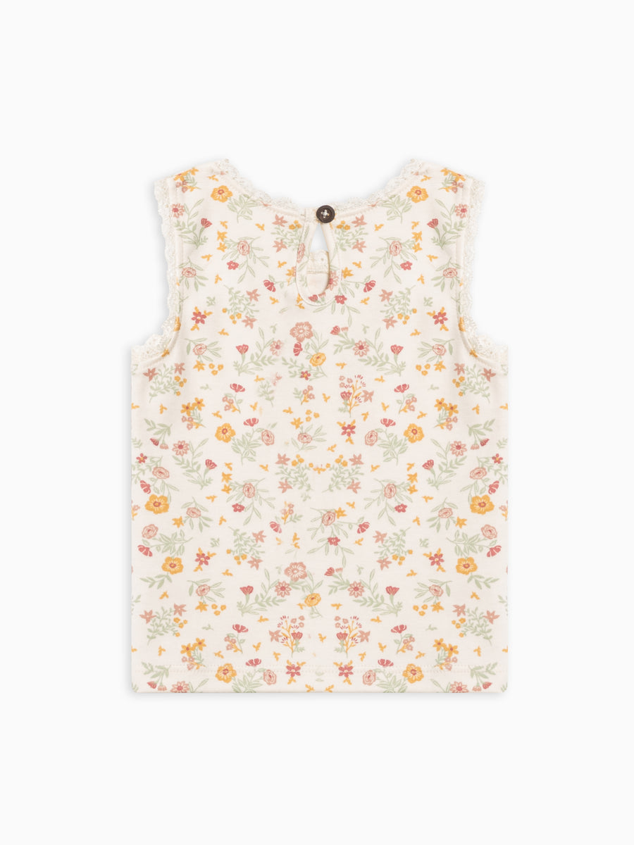 Selene Lace Tank Baby-Kids : Tops : Tanks Colored Organics Organic Cotton Baby & Kids Selene Lace Tank Top