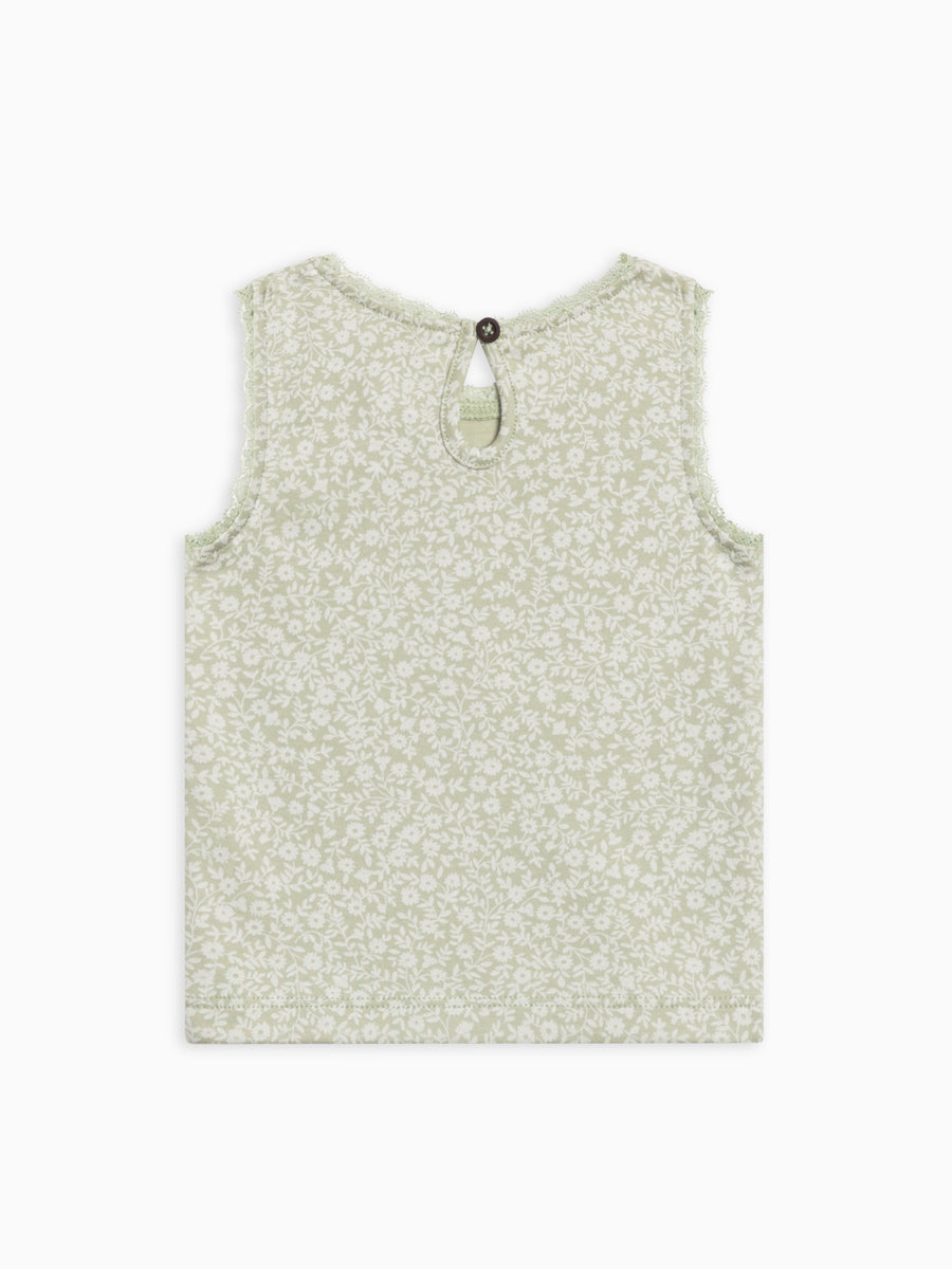 Selene Lace Tank Baby-Kids : Tops : Tanks Colored Organics Organic Cotton Baby & Kids Selene Lace Tank Top