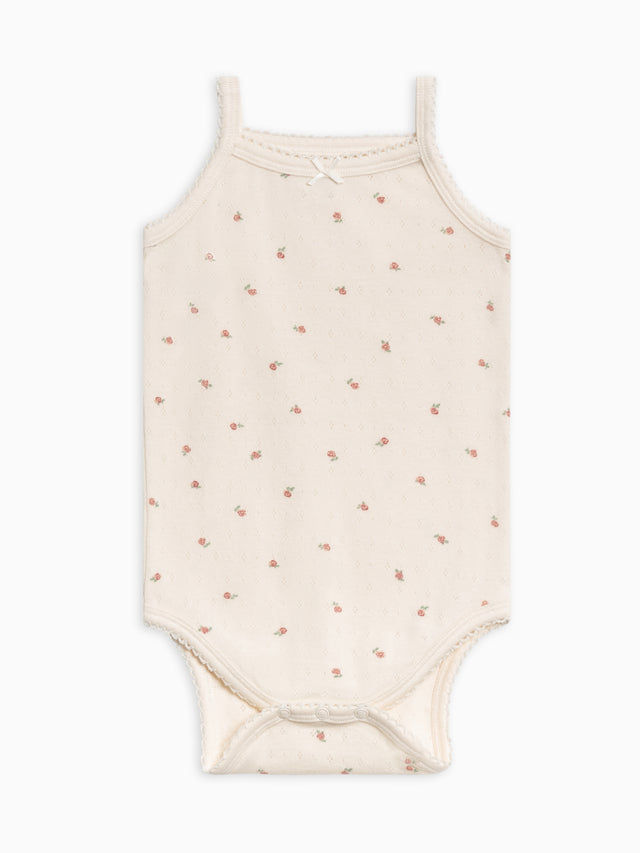 Eva Pointelle Tank Bodysuit Baby : Bodysuits : Tanks Kendi Organic Cotton Baby Eva Pointelle Tank Bodysuit