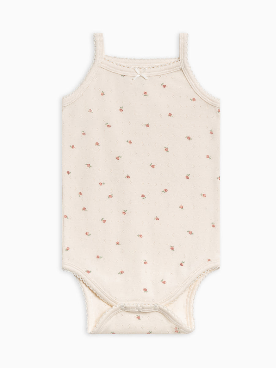 Eva Pointelle Tank Bodysuit Baby : Bodysuits : Tanks Kendi Organic Cotton Baby Eva Pointelle Tank Bodysuit