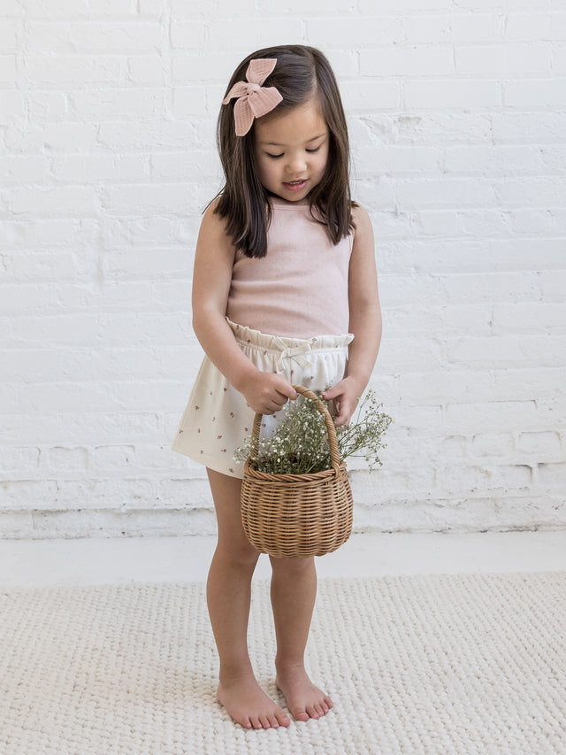 Iris Pointelle Tank Top Baby-Kids : Tops : Tanks Kendi Organic Cotton Baby & Kids Iris Pointelle Tank Top