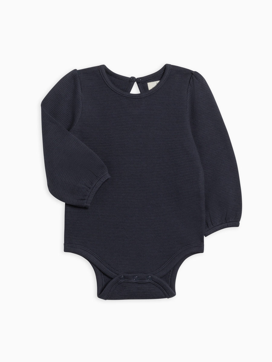 Jill Waffle Knit Long Sleeve Bodysuit