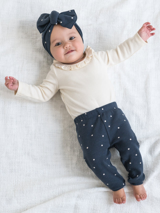 Lennon Ribbed Leggings Baby-Kids : Bottoms : Leggings Kendi Organic Cotton Baby and Kids Lennon Ribbed Leggings