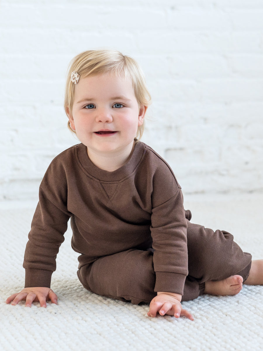 Leif Fleece Sweatpants Baby-Kids : Bottoms : Joggers Kendi Organic Cotton Baby and Kids Leif Fleece Sweatpants