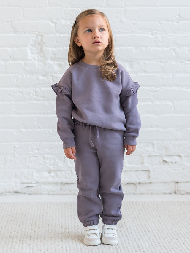 Leif Fleece Sweatpants Baby-Kids : Bottoms : Joggers Kendi Organic Cotton Baby and Kids Leif Fleece Sweatpants