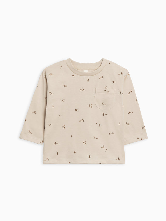 Reese Drop Shoulder Tee Baby-Kids : Tops : Tees : Long Sleeves Colored Organics Organic Cotton Baby and Kids Reese Drop Shoulder Tee