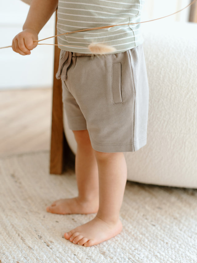 Cove French Terry Shorts Baby-Kids : Bottoms : Shorts Kendi Organic Cotton Baby and Kids Cove French Terry Shorts