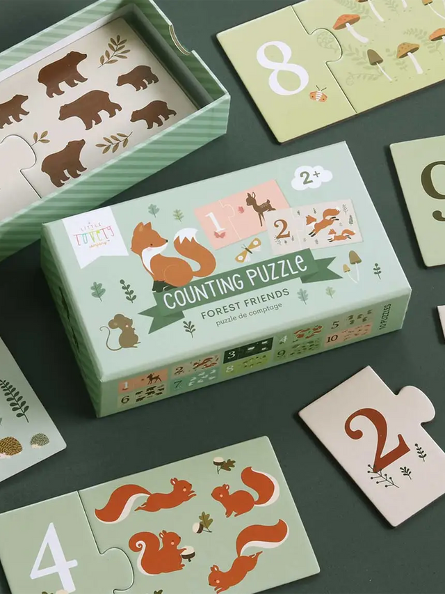 Counting Puzzle Baby-Kids : Toys : Learning A Little Lovely Company Counting Puzzle