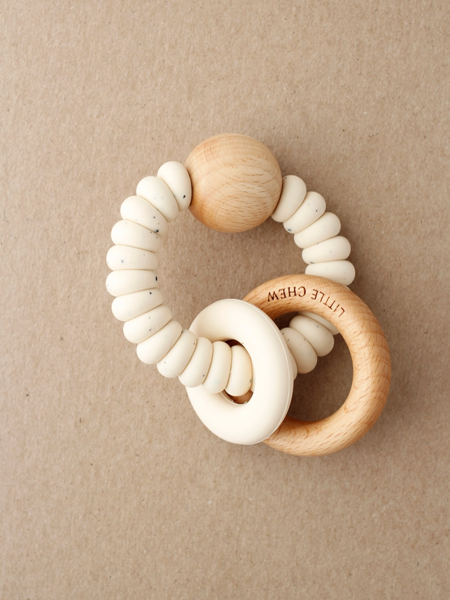 Dany Rattle Teether Baby : Toys : Teethers : Wooden Little Chew Dany Rattle Teether