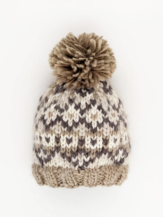 Fairisle Knit Beanie Hat Baby-Kids : Accessories : Hats Huggalugs 