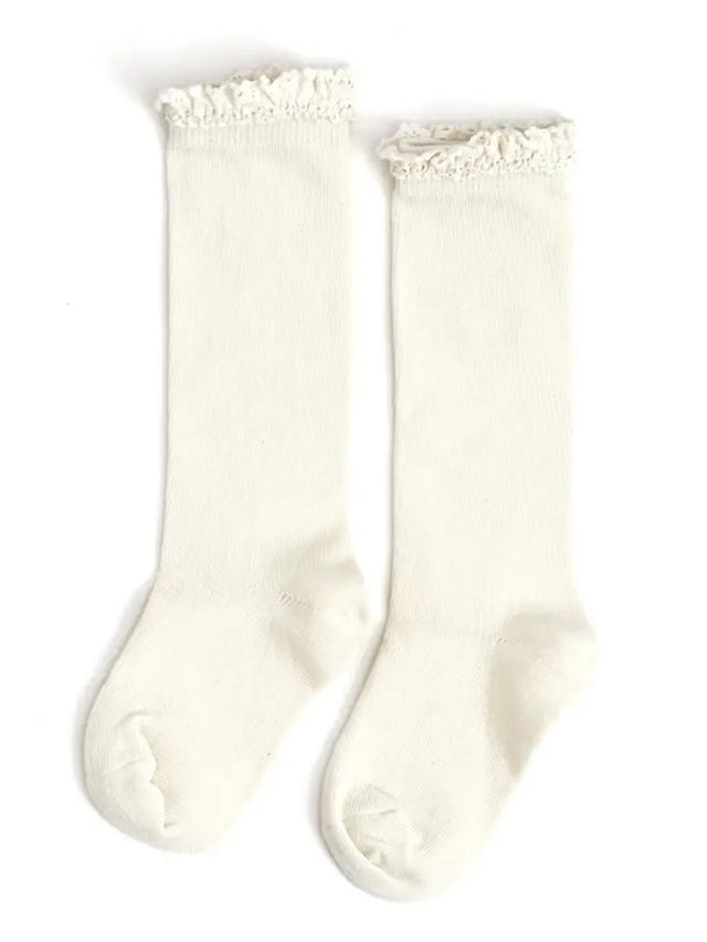 Lace Top Knee High Socks Baby-Kids : Accessories : Socks Little Stocking Co 