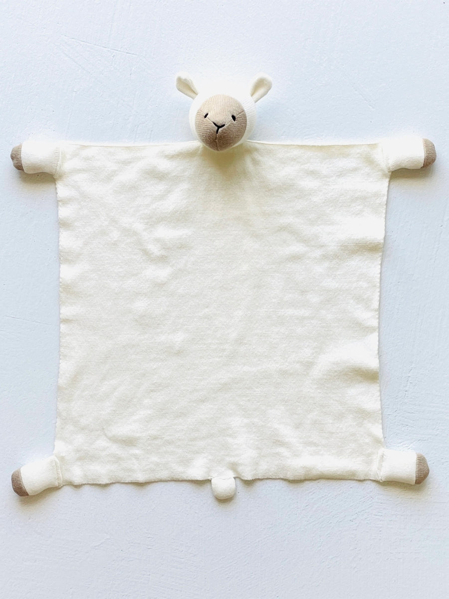 Organic Lovey Security Blanket Lamb Baby : Toys : Plush-Crinkle : Blanket : Nursery Viverano Organic Lovey Security Blanket Lamb