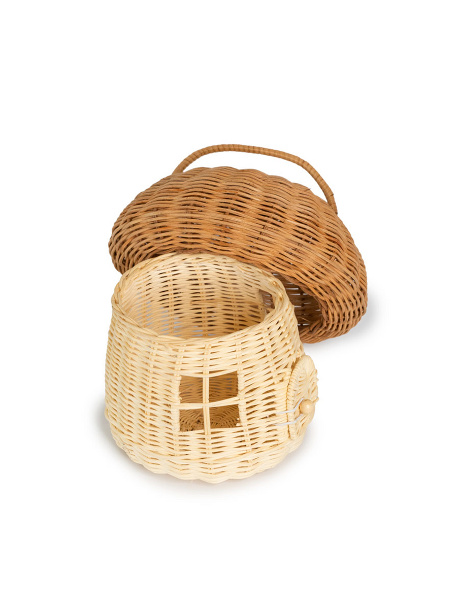 Rattan Mushroom Basket Nursery Decor Baby : Nursery : Adult EcoFreax Rattan Mushroom Basket Nursery Decor