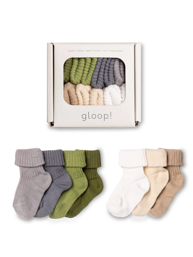 Socks 7-Pack Baby : Accessories : Tights : Socks gloop! Socks 7-Pack