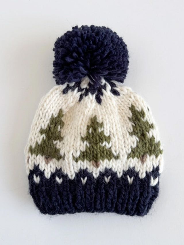 Winter Trees Pom Beanie Hat Baby : Accessories : Hats Figgy Friends 