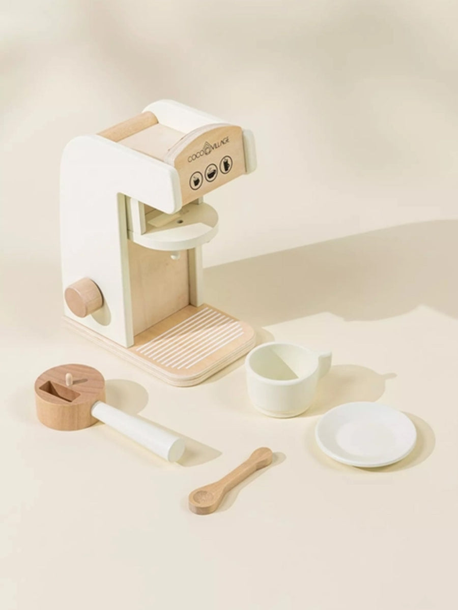 Wooden Coffee Maker Play Set