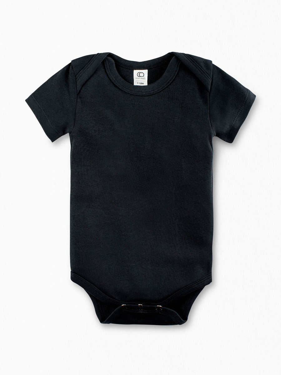 Classic Short Sleeve Bodysuit Baby : One Pieces : Bodysuits : Short Sleeves Colored Organics Baby Short Sleeve Bodysuit - Girl & Boy - Organic