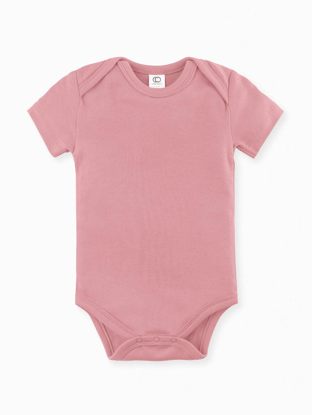 Classic Short Sleeve Bodysuit Baby : One Pieces : Bodysuits : Short Sleeves Colored Organics Baby Short Sleeve Bodysuit - Girl & Boy - Organic