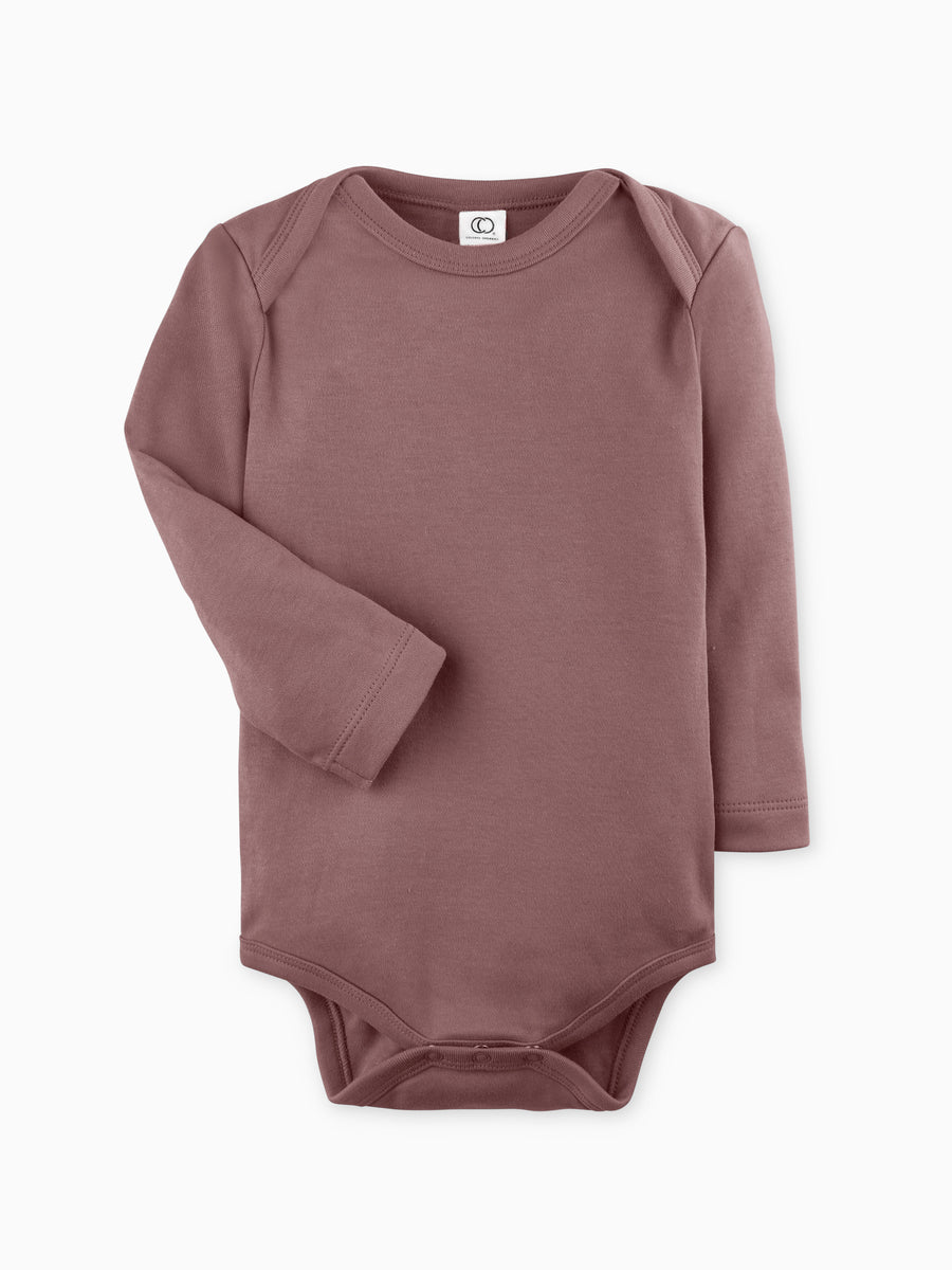 Classic Long Sleeve Bodysuit Baby : One Pieces : Bodysuits : Long Sleeves Colored Organics Baby Long Sleeve Bodysuit - Girls & Boys - Organic