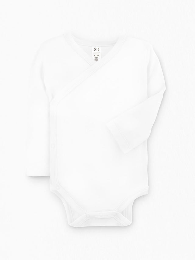 Classic Kimono Bodysuit - Long Sleeve Baby : One Pieces : Kimono Bodysuits : Short Sleeves Colored Organics Side-Snap Kimono Bodysuit - Long Sleeve - Organic