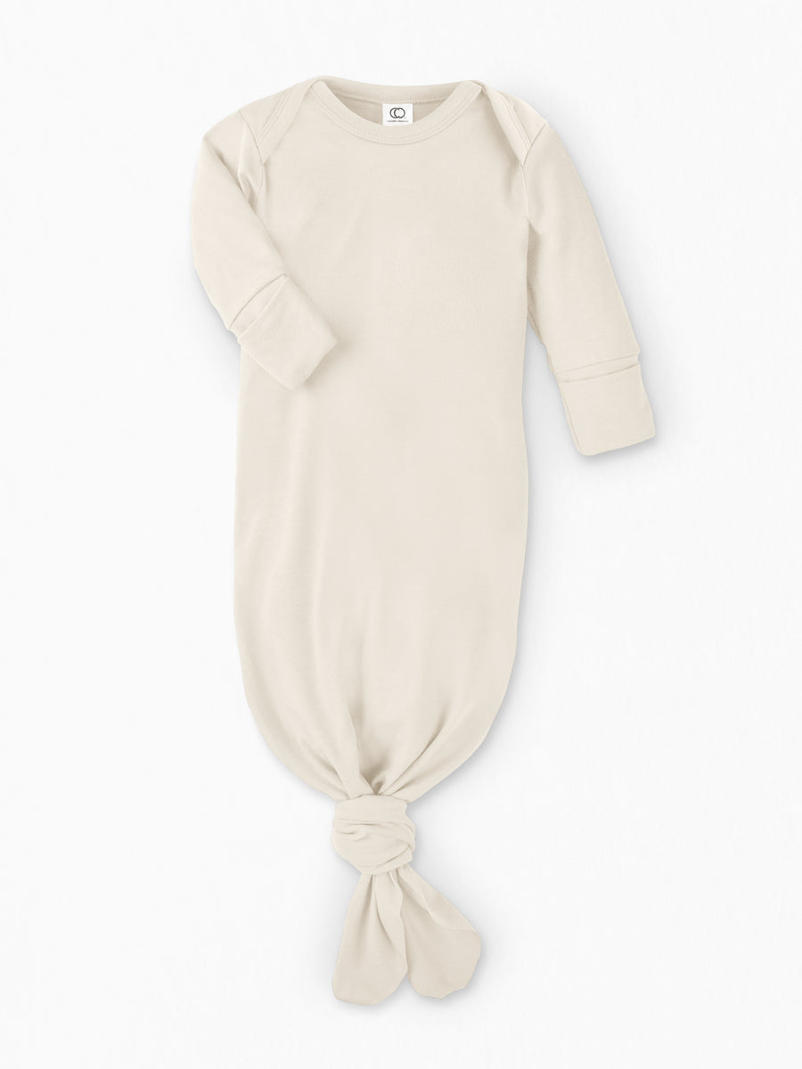 Infant Gown Baby : One Pieces : Gowns : Long Sleeves Colored Organics Newborn Baby Sleeper Gown - 100% Organic Cotton