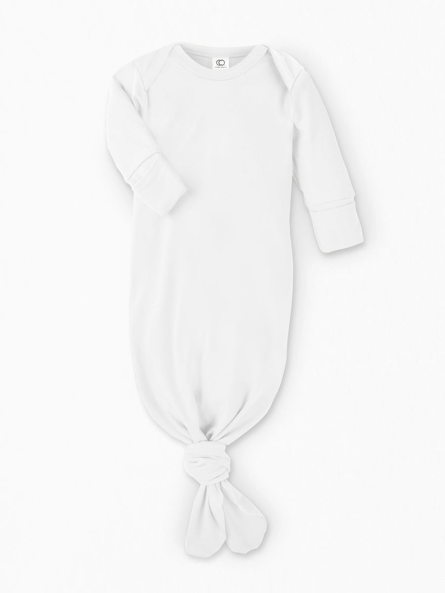 Infant Gown Baby : One Pieces : Gowns : Long Sleeves Colored Organics Newborn Baby Sleeper Gown - 100% Organic Cotton