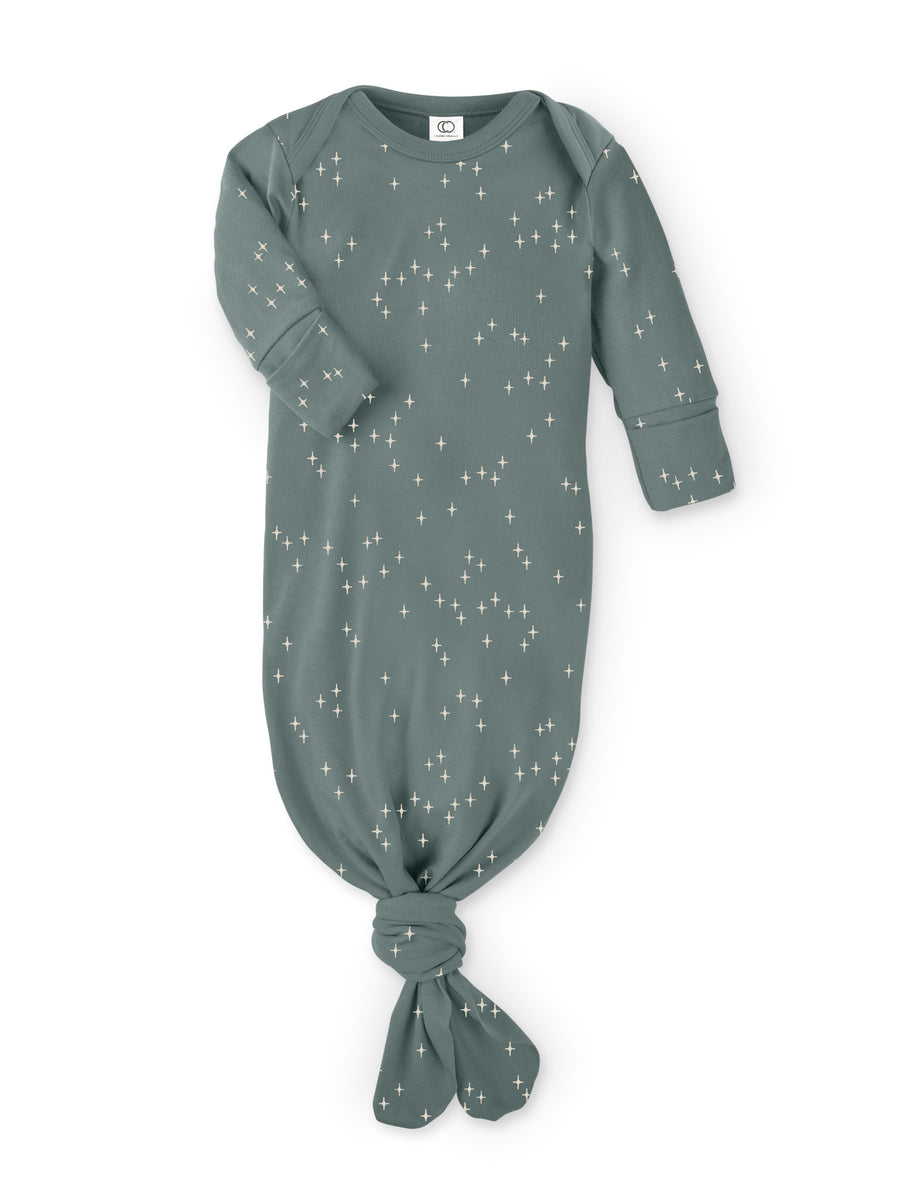 Landry Gown Baby : Gowns : Long Sleeves Colored Organics Organic Cotton Landry Gown for Newborn and Baby