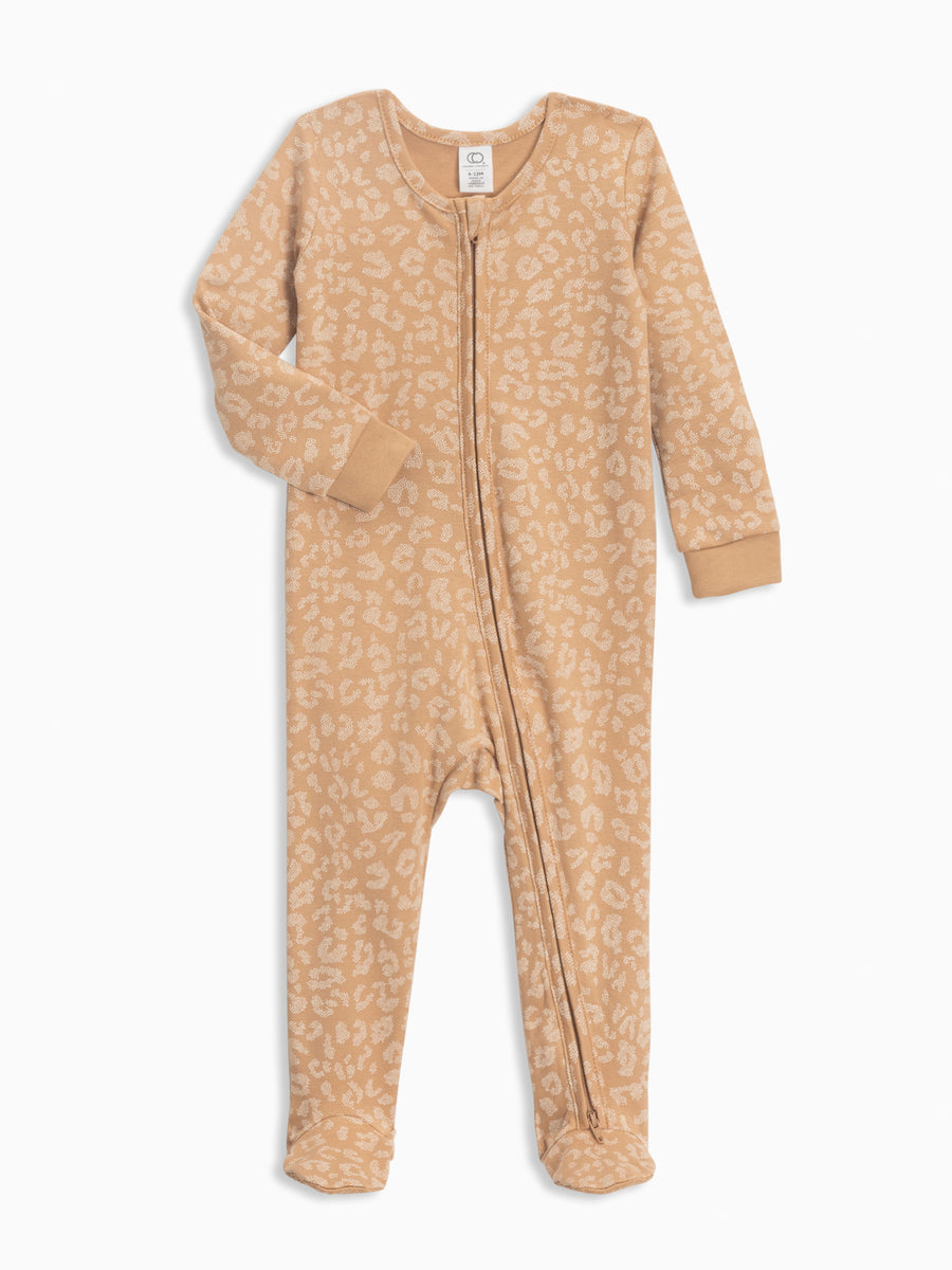 Peyton Zipper Sleeper Baby : Sleepers : Long Sleeves Colored Organics Organic Baby Peyton Zipper Footed Sleeper