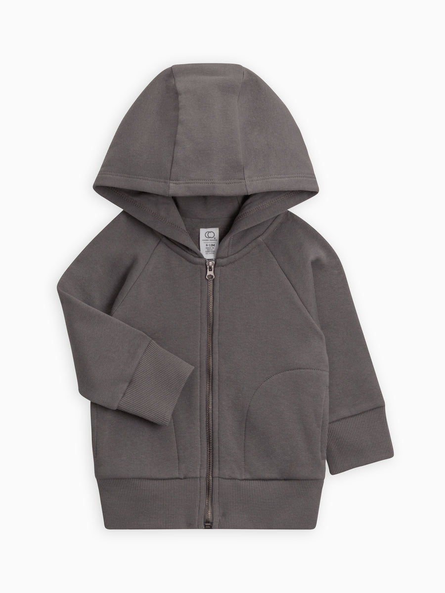 Max Fleece Zip-Up Hoodie Baby-Kids : Tops : Long Sleeve : Hoodies Colored Organics Organic Cotton Max Fleece Zip Up Hoodie Sweatshirt 