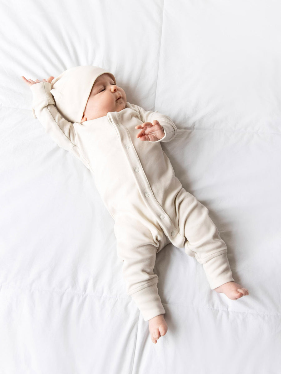 Emerson Sleeper Baby : One Pieces : Sleepers : Long Sleeves Colored Organics Emerson Baby Sleeper - Girls & Boys - 100% Organic