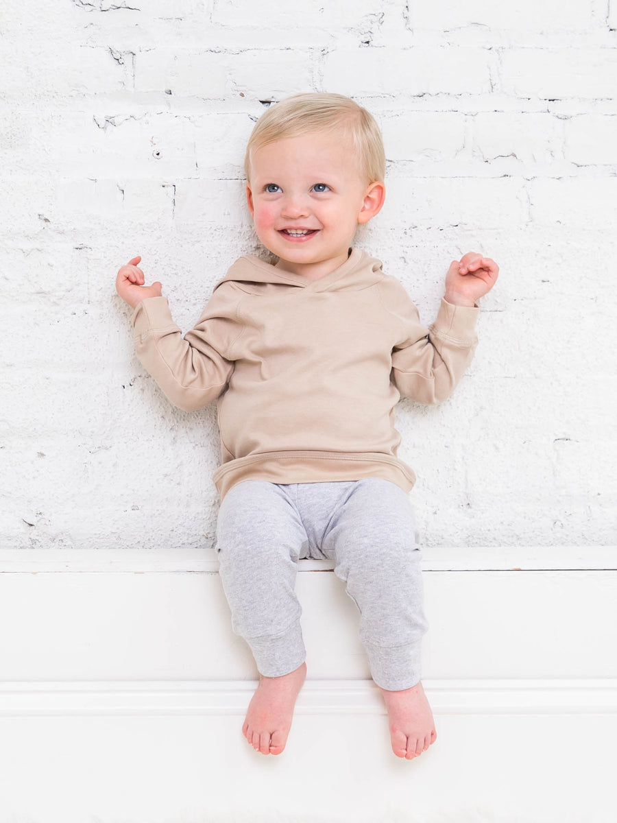 Madison Hooded Pullover Baby : Tops : Hoodies : Long Sleeves Colored Organics Madison Hoodie Pullover Organic Long Sleeve Baby Top