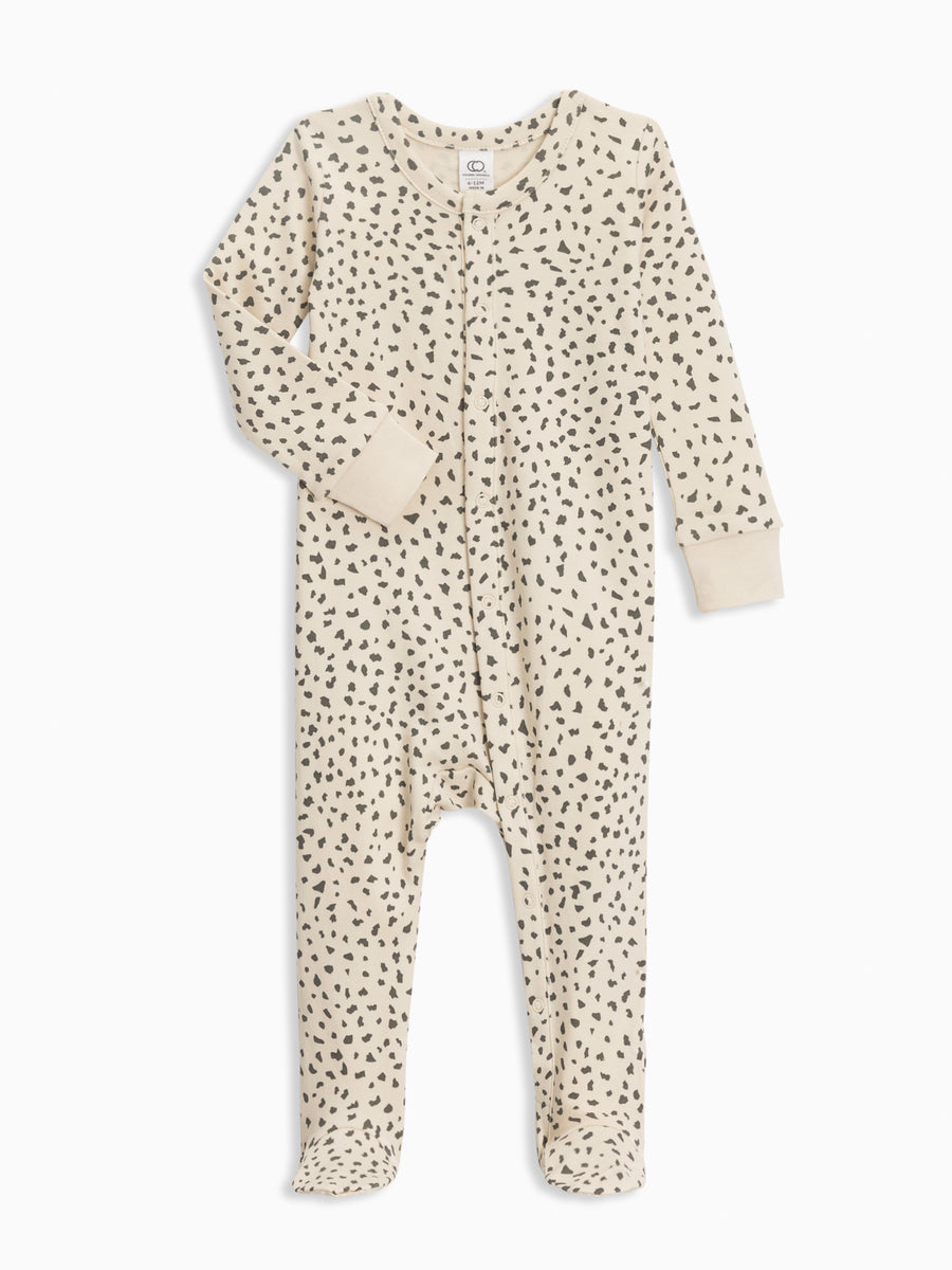 Skylar Footed Sleeper Baby : Sleepers : Long Sleeves Colored Organics Organic Baby Skylar Footed Sleeper